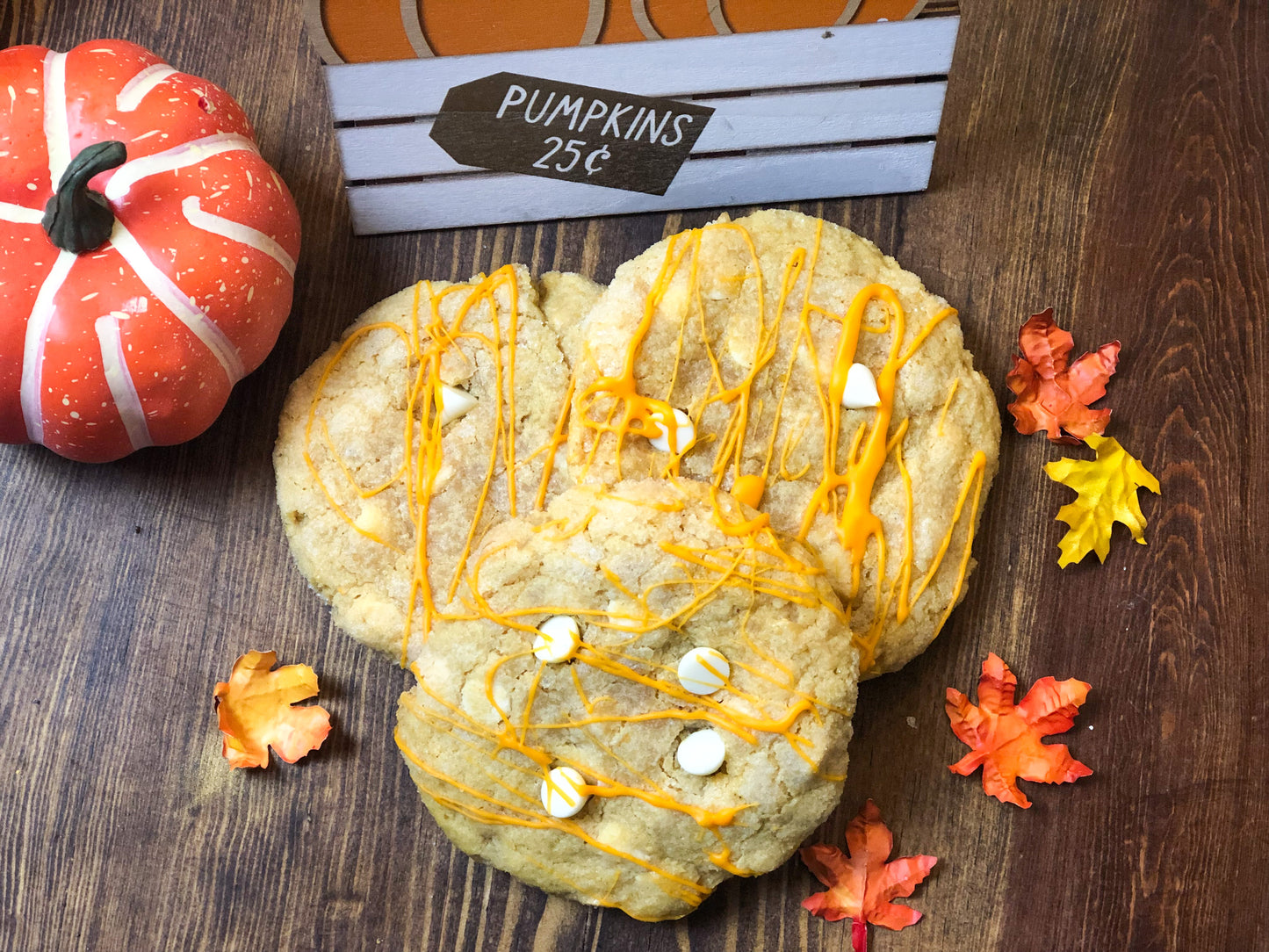 COOKIE OF THE MONTH - White Chocolate Chip Pumpkin Sugar Cookie